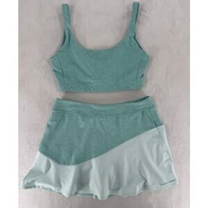 Outdoor Voices 2 Piece Active Sports Bra Skirt Skort Activewear Set Work out M